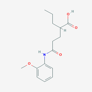 5-[(2-methoxyphenyl)amino]-5-oxo-2-propylpentanoic acid