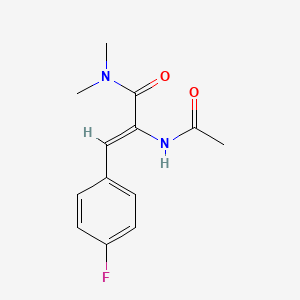 2-(acetylamino)-3-(4-fluorophenyl)-N,N-dimethylacrylamide