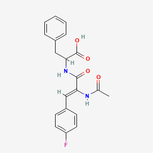 N-[2-(acetylamino)-3-(4-fluorophenyl)acryloyl]phenylalanine