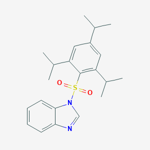 molecular formula C22H28N2O2S B393093 1-[(2,4,6-triisopropylphenyl)sulfonyl]-1H-benzimidazole 