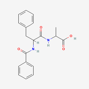 molecular formula C19H20N2O4 B3930933 N-benzoylphenylalanylalanine 