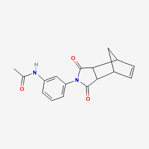 N-[3-(3,5-dioxo-4-azatricyclo[5.2.1.0~2,6~]dec-8-en-4-yl)phenyl]acetamide