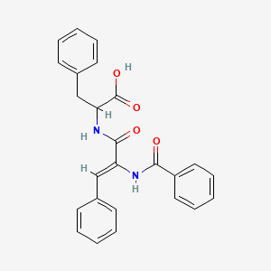 molecular formula C25H22N2O4 B3930946 N-[2-(benzoylamino)-3-phenylacryloyl]phenylalanine 