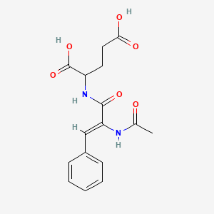 2-[(2Z)-2-Acetamido-3-phenylprop-2-enamido]pentanedioic acid