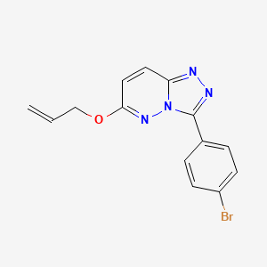 molecular formula C14H11BrN4O B3930973 6-(allyloxy)-3-(4-bromophenyl)[1,2,4]triazolo[4,3-b]pyridazine 