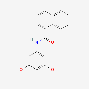 molecular formula C19H17NO3 B3930993 N-(3,5-dimethoxyphenyl)naphthalene-1-carboxamide 