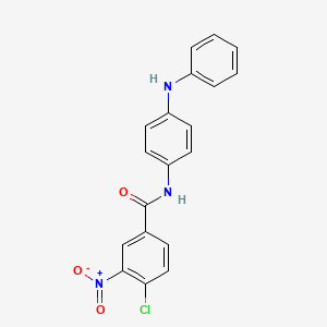 N-(4-anilinophenyl)-4-chloro-3-nitrobenzamide