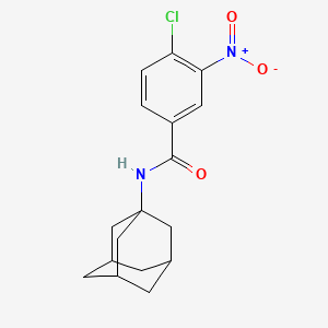 molecular formula C17H19ClN2O3 B3931021 N-1-adamantyl-4-chloro-3-nitrobenzamide 