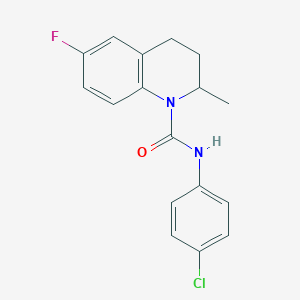 N-(4-chlorophenyl)-6-fluoro-2-methyl-3,4-dihydroquinoline-1(2H)-carboxamide