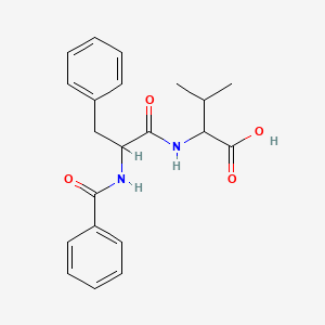 2-[(2-Benzamido-3-phenylpropanoyl)amino]-3-methylbutanoic acid