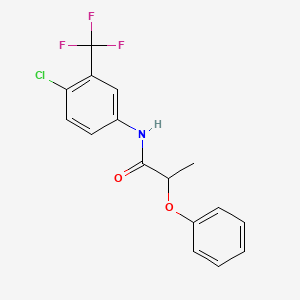 N-[4-chloro-3-(trifluoromethyl)phenyl]-2-phenoxypropanamide