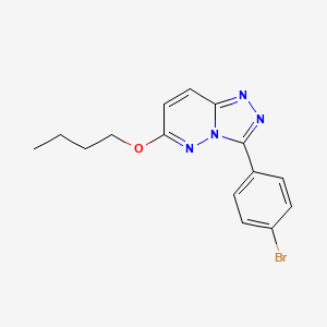 molecular formula C15H15BrN4O B3931059 3-(4-Bromophenyl)-6-butoxy-[1,2,4]triazolo[4,3-b]pyridazine 