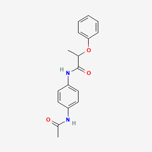 molecular formula C17H18N2O3 B3931067 N-[4-(acetylamino)phenyl]-2-phenoxypropanamide 