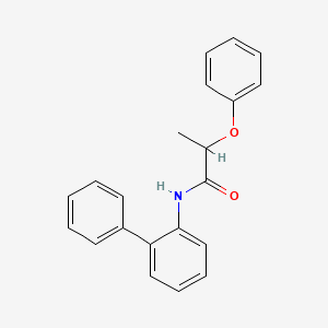 molecular formula C21H19NO2 B3931071 N-2-biphenylyl-2-phenoxypropanamide 