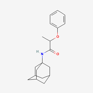 molecular formula C19H25NO2 B3931074 N-1-adamantyl-2-phenoxypropanamide 