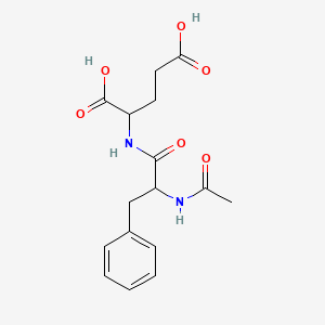 molecular formula C16H20N2O6 B3931096 N-acetylphenylalanylglutamic acid 