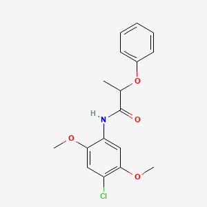 N-(4-chloro-2,5-dimethoxyphenyl)-2-phenoxypropanamide