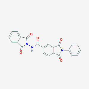 molecular formula C23H13N3O5 B393115 N-(1,3-dioxo-1,3-dihydro-2H-isoindol-2-yl)-1,3-dioxo-2-phenyl-5-isoindolinecarboxamide 