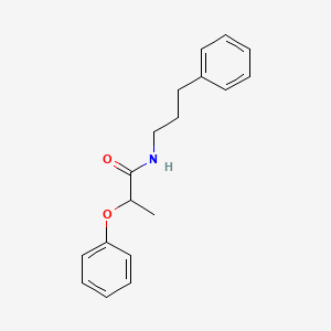 molecular formula C18H21NO2 B3931157 2-phenoxy-N-(3-phenylpropyl)propanamide 