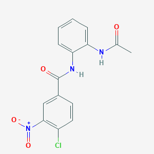 N-[2-(acetylamino)phenyl]-4-chloro-3-nitrobenzamide