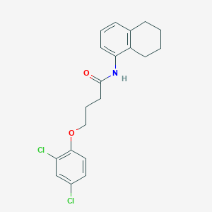 molecular formula C20H21Cl2NO2 B3931251 4-(2,4-dichlorophenoxy)-N-(5,6,7,8-tetrahydro-1-naphthalenyl)butanamide 