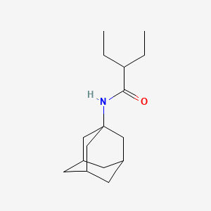 molecular formula C16H27NO B3931262 N-1-adamantyl-2-ethylbutanamide 