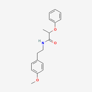 molecular formula C18H21NO3 B3931271 N-[2-(4-methoxyphenyl)ethyl]-2-phenoxypropanamide 