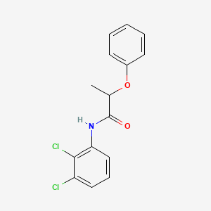 molecular formula C15H13Cl2NO2 B3931285 N-(2,3-dichlorophenyl)-2-phenoxypropanamide 