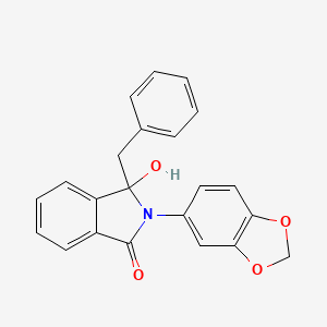 2-(1,3-benzodioxol-5-yl)-3-benzyl-3-hydroxy-1-isoindolinone