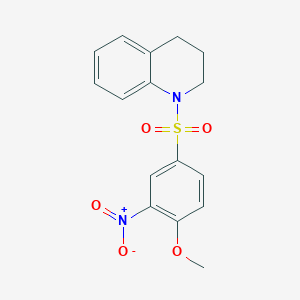 1-[(4-methoxy-3-nitrophenyl)sulfonyl]-1,2,3,4-tetrahydroquinoline