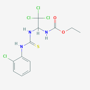 ethyl [2,2,2-trichloro-1-({[(2-chlorophenyl)amino]carbonothioyl}amino)ethyl]carbamate