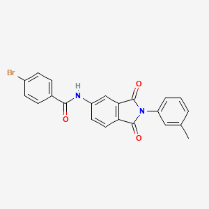 4-bromo-N-[2-(3-methylphenyl)-1,3-dioxo-2,3-dihydro-1H-isoindol-5-yl]benzamide