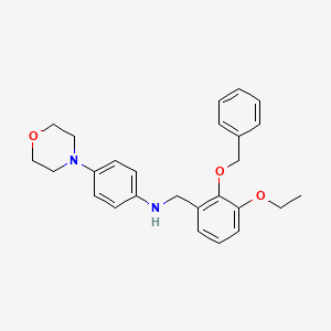 N-[2-(benzyloxy)-3-ethoxybenzyl]-4-(4-morpholinyl)aniline