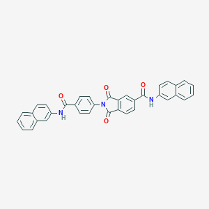 molecular formula C36H23N3O4 B393140 N-(2-naphthyl)-2-{4-[(2-naphthylamino)carbonyl]phenyl}-1,3-dioxo-5-isoindolinecarboxamide 