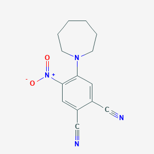 4-(Azepan-1-yl)-5-nitrobenzene-1,2-dicarbonitrile