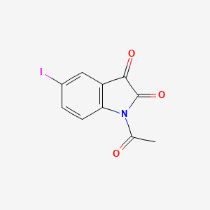 molecular formula C10H6INO3 B3931411 N-acetyl-5-iodoisatine 