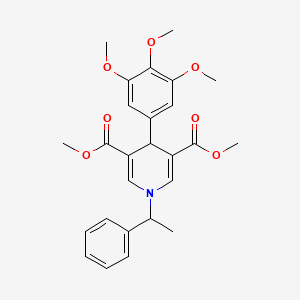 Dimethyl 1-(1-phenylethyl)-4-(3,4,5-trimethoxyphenyl)-1,4-dihydropyridine-3,5-dicarboxylate