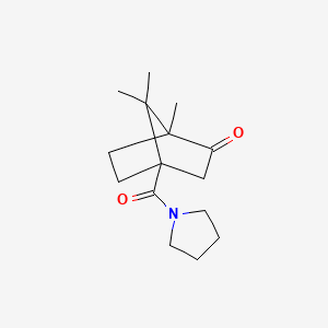 1,7,7-trimethyl-4-(1-pyrrolidinylcarbonyl)bicyclo[2.2.1]heptan-2-one