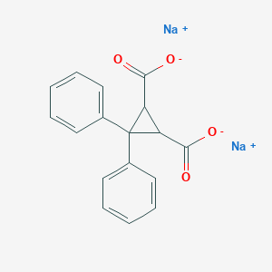 molecular formula C17H12Na2O4 B3931438 disodium 3,3-diphenyl-1,2-cyclopropanedicarboxylate 