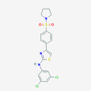 N-(3,5-dichlorophenyl)-4-[4-(1-pyrrolidinylsulfonyl)phenyl]-1,3-thiazol-2-amine