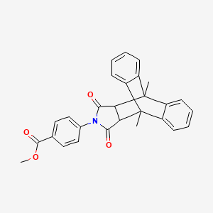 methyl 4-(1,8-dimethyl-16,18-dioxo-17-azapentacyclo[6.6.5.0~2,7~.0~9,14~.0~15,19~]nonadeca-2,4,6,9,11,13-hexaen-17-yl)benzoate