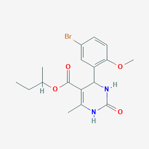 sec-butyl 4-(5-bromo-2-methoxyphenyl)-6-methyl-2-oxo-1,2,3,4-tetrahydro-5-pyrimidinecarboxylate