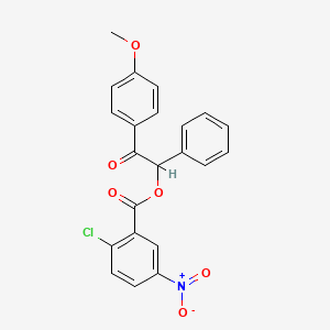 2-(4-methoxyphenyl)-2-oxo-1-phenylethyl 2-chloro-5-nitrobenzoate