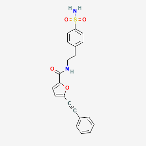 N-{2-[4-(aminosulfonyl)phenyl]ethyl}-5-(phenylethynyl)-2-furamide