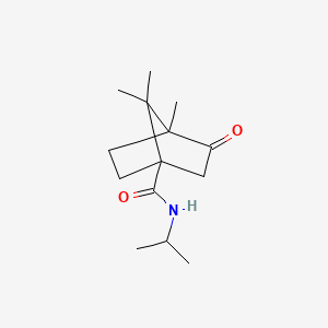 4,7,7-trimethyl-3-oxo-N-(propan-2-yl)bicyclo[2.2.1]heptane-1-carboxamide