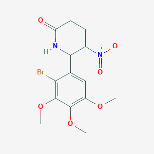 6-(2-Bromo-3,4,5-trimethoxyphenyl)-5-nitropiperidin-2-one