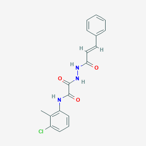 N-(3-chloro-2-methylphenyl)-2-(2-cinnamoylhydrazino)-2-oxoacetamide