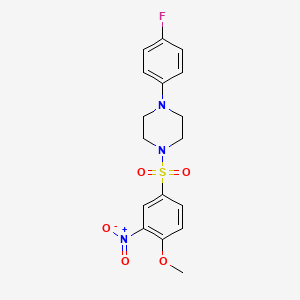 1-(4-fluorophenyl)-4-[(4-methoxy-3-nitrophenyl)sulfonyl]piperazine