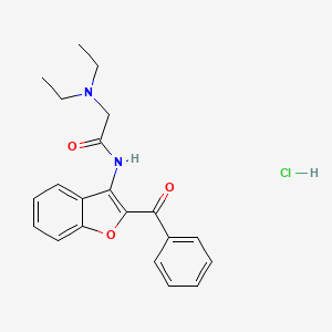 N-(2-benzoyl-1-benzofuran-3-yl)-2-(diethylamino)acetamide hydrochloride