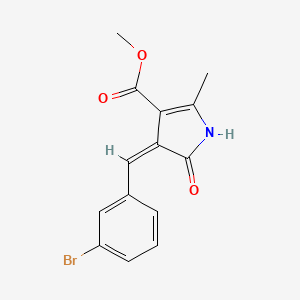 methyl 4-(3-bromobenzylidene)-2-methyl-5-oxo-4,5-dihydro-1H-pyrrole-3-carboxylate